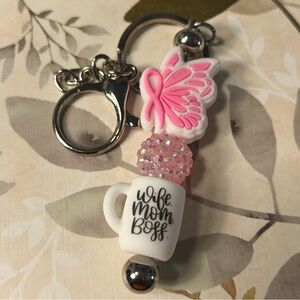 Breast Cancer Awareness 🌸 Keychain